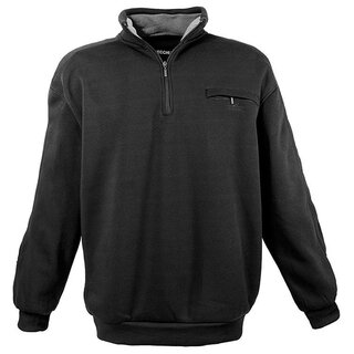 Übergrössen ! Schickes Sweatshirt mit Troyerkragen und Zipper LAVECCHIA in 2 Farben LV-2100
