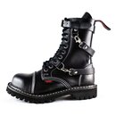 ANGRY ITCH-10-Loch Gothic Army Ranger Armee Leder Schuhe...
