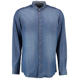 bergren Jeanshemd mit Stehkragen OS Trachten 4XL, 5XL