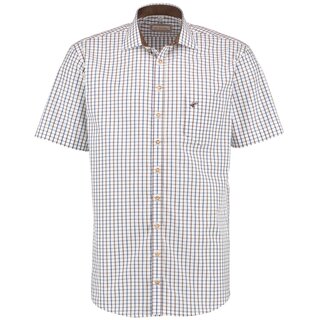 bergren Kurzarmhemd mit Stickerei auf Brusttasche OS...