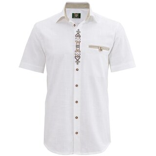 bergren Kurzarmhemd mit Edelwei-Stickerei OS Trachten...