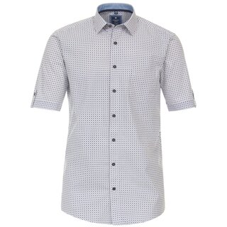 REDMOND bergren Kurzarmhemd Wei/Blau/Rot gepunktet...