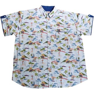 bergren Kurzarm-Herren-Hawaiihemd KAMRO Wei/Bunt...