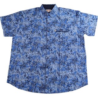 bergren Kurzarm-Herrenhemd KAMRO Blau/Hellblau/Navy...