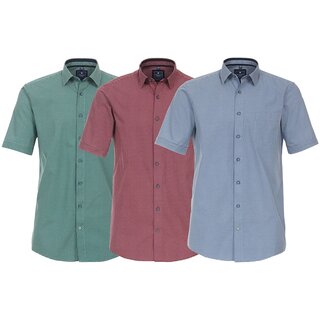REDMOND bergren Kurzarmhemd Brusttasche 3 Farben...