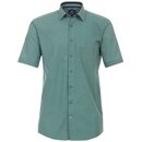 REDMOND �bergr��en Kurzarmhemd Brusttasche Gr�n gemustert...