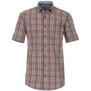 REDMOND Kurzarmhemd 1 Brusttasche Bunt kariert L-2XL...