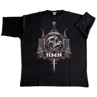 Übergrößen T-Shirt HONEYMOON Skull Red 3XL-15XL