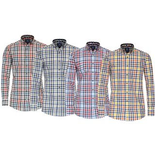 REDMOND bergren Langarmhemd 4 Farben kariert 2XL-6XL...